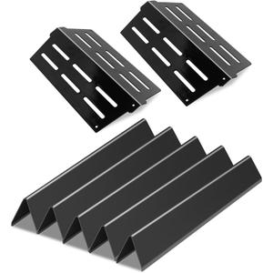 7620 7622 Porcelain Steel Flavorizer Bars and Heat Deflector Grill Replacement Parts for Weber Genesis 300 Series E310 E320 E330 S310 S320 S330 E-310 E-320 S-310 S-320 E/S-330 EP/CEP-310