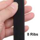 uxcell 290J8 PJ V-Ribbed Belt 8 Ribs 29" Length x 0.74" Width x 0.14" Thick, EPDM Poly V Belt, Industrial Transmission Serpentine Belt, 2pcs