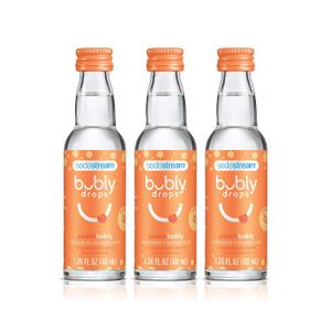 SodaStream bubly Drops, Peach, 1.36 Fl Oz (Pack of 3) (EXP 12/15/25)
