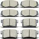 D914 D1086 Front Rear Ceramic Brake Pads Set Compatible with For 2005-2006 Honda CR-V All Models, For 2012-2016 Honda CR-V FWD Models