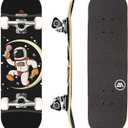 Magneto Complete Skateboard | 6-Layer Canadian Maple Double Kick Concave Deck | Beginners, and Teens