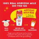 Horizon Organic Shelf Stable Whole Milk Boxes, Pack of 6 - 8g Protein per Serving (EXP 04/30/26)
