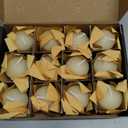 TELOSMA Natural Beeswax Candles Drippless - Smokeless Pure Beeswax Votive Candles - Mini Beeswax Pillar Candle for Home, Restaurants, Parties Decorations -Pack of 12, Off White