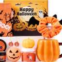Boo Basket Stuffers for Women Teen Girls, Halloween Gifts for Teens Adult with Pumpkin Mug Halloween Socks and Self Spa Gift for Family Friends