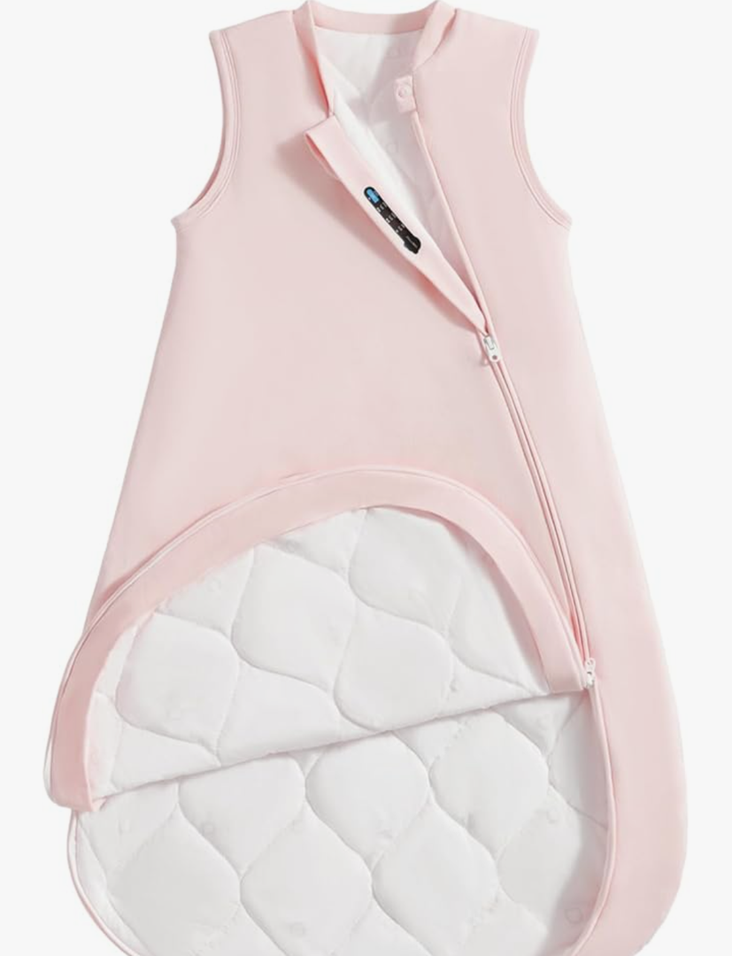 1.0 Tog 2.5 Tog Baby Sleep Sack, 100% Cotton Baby Sleeping Bag 3-24M, 2-Way Zipper Baby Wearable Blanket