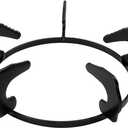 Cast Iron Gas Stove Wok Rack,7.28Inch Wok Support Ring Brackets,Milk Pot Wok Support Holder,Black