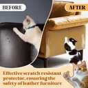200"x16" Cat Scratch Furniture Protector for Leather Furniture,Couch Protector from Cat Claws,Anti Scratch Stop Scratching Adhesive Tape,Easy to Remove,No Pins