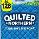 Quilted Northern Ultra Soft & Strong Toilet Paper, 32 Mega Rolls = 128 Regular Rolls, 2-ply Bath Tissue (Pack of 1)