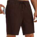 M MAELREG Mens Athletic Shorts with Zipper Pockets 7"/ 9" Lightweight Quick Dry Sports Gym Workout Running Shorts L