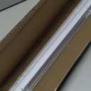 LOTUS & WINDOWARE Cordless Mini Blind, 1" Vinyl Slats, 32" Wide x 36" Long - White, Window Blinds for Home and Office, Interior Door Blinds - Light Filtering