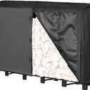 Himal 6ft Waterproof Firewood Cover, Heavy Duty 600D Oxford Outdoor Storage Wood Rack Cover with Buckle (Log Rack not Included)