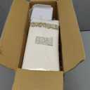 Nervure 175PCS White and Gold Plastic Plates - Disposable Dinnerware Set Include 50 Gold Plates for Dinner and Dessert, 75 Cutlery, 25Cups 25Napkins for Wedding & Party & Thanksgiving