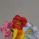 4 PCS Hawaiian Flower Hair Clips for Women Plumeria Hibiscus Hair Clips Artificial Flower Hair Barrettes for Vacation Beach PartyRed+Yellow+Blue+Pink