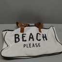 Weekend Vibes Canvas Tote Bag, Beach Bag, Beach Tote, Carry Bag by Santa Barbara Design Studio (Beach Please)