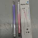 Bopomofo 2PCS Stylus Pens for Touch Screens,Stylus Pen for iPhone/iPad/Tablet Android/Microsoft Surface,Compatible with Touch Screens(White Pink/White Purple)