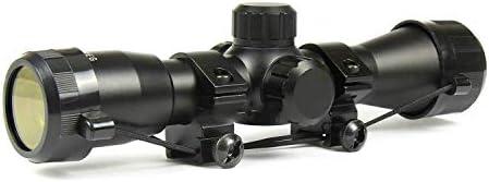 DB TAC INC 4X32 Compact Crossbow Archery Multi Range Reticle Scope Red and Green Illuminated