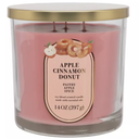 Apple Cinnamon Donut, Soy Blend Scented Candle Made with Essential Oils, 14oz, 3 Wick