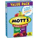 Mott's Fruit Flavored Snacks, Berry and Assorted Fruit, Gluten Free Snack, Value Pack, 22 Ct, 17.6 oz, 

03/19/2027