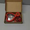 Heart Cookie Cutter Set 10 Pieces, Stainless Steel Heart Shaped Cutters Mold for Sandwich Fondant Pastry Cake Biscuit Fruit Vegetable, Red Color Large Medium Small Mini Sizes