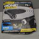 BIONIC STEEL 75 Ft Garden Hose 304 Stainless Steel, 75 Ft Water Hose, Super Tough & Flexible Metal Hose, Lightweight, Crush Resistant Fittings, Kink & Tangle Free, Rust Proof, Easy to Use & Store