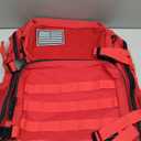 QT&QY 25L/45L Military Tactical Backpack For Men Molle Daypack 3 Day Bug Out Bag Hiking Rucksack With Bottle Holder (45l 1.0 Red)