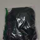 Sexy Open Front V Neck Ruffle Sheer Mesh Lace Wireless Babydoll Lingerie Dress with Thong 2 Piece (Black) XL