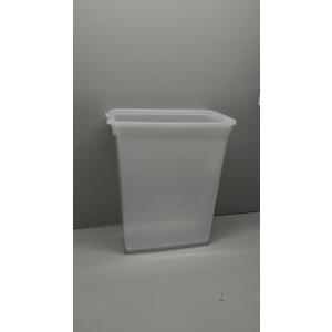 Rubbermaid Small Kitchen Bathroom Trash Can, 9 Gallons, White, Waste Basket for Under Counter/Kitchen/Office/Bedroom/Bathroom