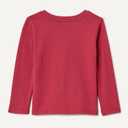 Amazon Essentials Boys and Toddlers' Long-Sleeve Cotton T-Shirts (Medium, Dark Red Dog)