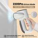 Neakasa Magic 1 Vacuum Steamer, Handheld Travel Garment Steamer for Clothes, 2300Pa Suction for Fabric Grip, Featuring Exclusive AirIron Technology (for 110-120V Use)
