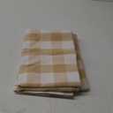 Buffalo Check Curtains 72 inches Long Cotton Basement Beige and White Gingham Plaid Kitchen Window Panels Living Room Checker Drapes Bedroom Rod Pocket Window Treatment 2 Panels