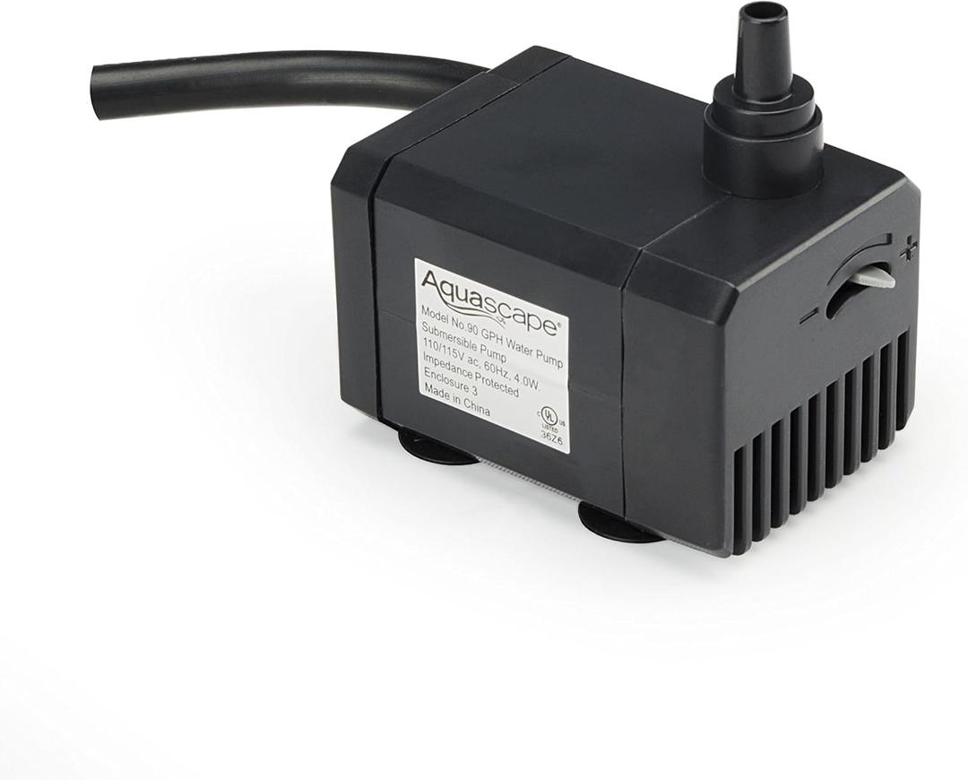 Aquascape Submersible 90 GPH Water Pump for Fountains, Waterfalls, Aquatics and Filters | 91024