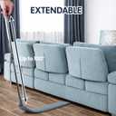 Retractable Gap Dust Cleaner with Extension Pole, Cleaning Tools with 3 Microfiber Dusting Cloths, Extendable Long Handle Duster for Cleaning Under Refrigerator Furniture Appliance