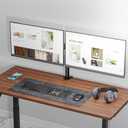 WALI Dual Monitor Stand for Desk, Dual Monitor Mounts for 2 Monitors up to 27 inch, 2 Monitor Desk Mount Holds up to 22 lbs, Height Adjustable Swivel Tilt Rotation, 75x75/100x100mm (M002), Black