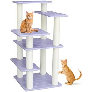 MAOHEGOU 5 Level Cat Tree for Outdoor and Indoor Cats,Large Cat Tower with Scratching Posts 46 inches