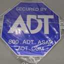 28" ADT Security Signs for Yard with Stake & 10 Pcs ADT Window Stickers, 100% Aluminum Heavy Duty Weatherproof Home Security Sign Weather Resistance, 1 PACK