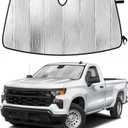EcoNour Foldable Sun Shade Fit for Chevy Silverado 1500 2019-2024 2025 2026