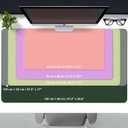 Leather Desk Pad Protector, Desk Mat, Large Mouse Pad, Non-Slip Desk Blotter, Office Laptop Desk Pad, PU Leather Desk Writing Pad for Office and Home (Sweet Pink, 31.5" x 15.7")