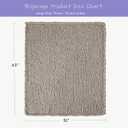 Bigacogo Chunky Knit Throw Blanket for Couch, 51x63 inches, 100% Hand Knitted with Thick Jumbo Chenille Yarn, Cozy Soft Large Rope Knot Cable Crochet Blankets for Sofa Bed Living Room, Taupe