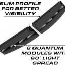 Feniex Quantum Interior Universal Vehicle | Single Color | Programmable Red-Blue-Amber-White-Green Modules | 216 LEDs, Super Bright 3 Watt LEDs, SAE Class 1
