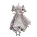Baby Security Blanket,Bright Color Plush Comfortable Baby Snuggle Blanket Security Blanket for Girls Lovey Infant (Grey)