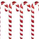 KI Store 4pcs Extra Large Christmas Candy Cane Ornaments 16-Inch Red and White Christmas Decorations for Xmas Tree Garland Window Fireplace Mantel