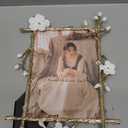 Gold 5x7 Picture Frame Decor Ornate White Floral Photo Frames with High Definition Glass Front, Art Decor Tabletop Display, Gifts Ideas for Women, Horizontally & Vertically