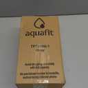 AQUAFIT Half Gallon Water Bottle with Time Marker - Straw & Chug Lid - BPA Free Gym Water Bottle with Straw - Big Gallon Jug (Gray, 64 oz - 2 Lids)