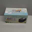 Bubble Machine, Automatic 18000+ Per Minute Big Bubbles Blower Maker for Kids Toddlers with 2 Speeds,6 Wands,Operated by Plugin or Batteries for Outdoor/Indoor Birthday Parties,Wedding (Black)