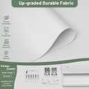 Motorized Blinds with Remote, Blackout No Drill Cordless Smart Roller Shades, Automatic Blinds for Windows, White,46" W x 72" H