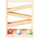 Montessori Ball Tracker Wooden Ball Drop  Wood Toys for 3 Year Old  Educational Toy for Baby and Toddler  Ramp Maze Run Track Toy  First Birthday Gift 18 Months