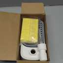 Kitchen Dish Soap Dispenser SetDish and Hand Soap Dispenser with Sponge Holder, 3-in-1 Countertop Sponge Dual Soap Pump Dispenser for Kitchen Sink - White