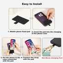 SCINYMC Phone Lanyard Crossbody with Zipper Pouch, Adjustable Phone Strap with Detachable Wallet/Wrist, Holds Multiple Cards & Cash, Clip and Go Strap Women/Teacher Gift for All Phone, Embroidered
