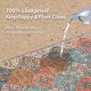 nunubaby Washable Pee Pads for Dogs, Stylish, Non-Slip and Leak-Proof Pee Pads. Reusable Potty Pads for Dogs for Crates and Floors.(Cream/Multi, 48" x48" ) (48x48 Inch (Pack of 2))