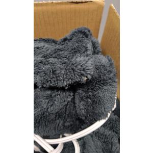 Homemate Heated Blanket Electric Throw - 50"x60" Heating Blanket Throw 4 Hours Auto-Off 10 Heat Levels Over-Heat Protection Luxury 800 GSM Faux Fur 200 GSM Sherpa ETL Certification